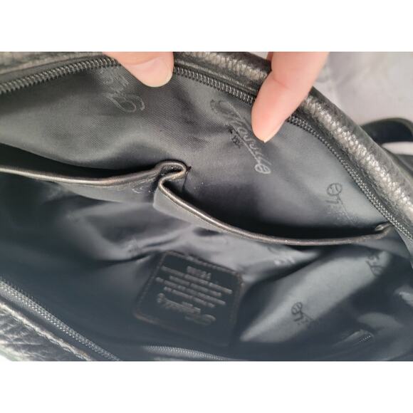 Fossil 75082 American Classic Black Pebble Leather Shoulder Bag READ - Picture 9 of 14